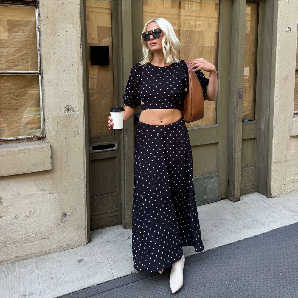 Revolve polka dot matching set from lusana